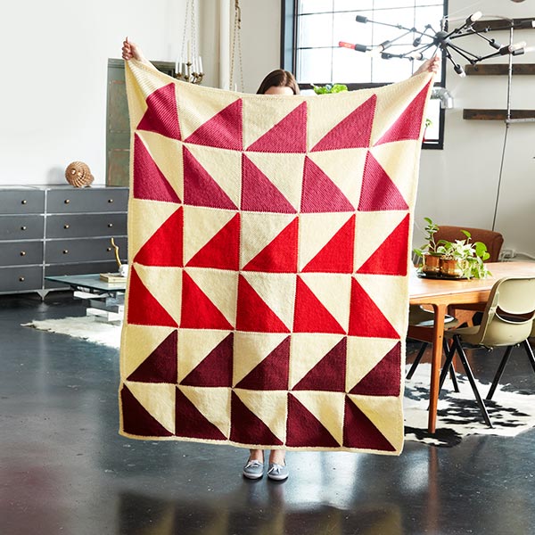 Turning Points Knit Blanket